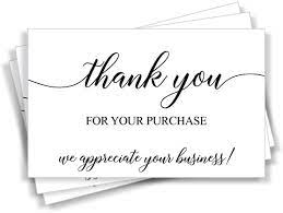2) just wanted to say thank you for your purchase. 50 Thank You For Your Purchase Cards Customer Thank You Cards Package Insert Amazon Co Uk Stationery Office Supplies