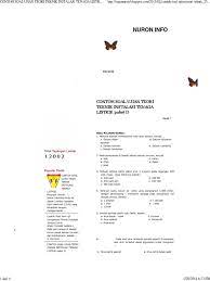 Soal dan kunci jawaban evaluasi titl. Contoh Soal Ujian Teori Teknik Instalasi Tenaga Listrik Paket D Nuron Info Pdf