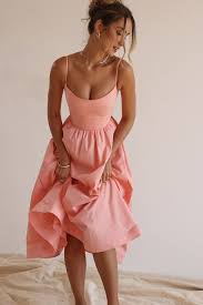 Clothing : Midi Dresses : 'Lolita' Apricot Corset Sundress
