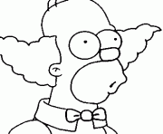 Coloriage de clown méchant pour colorier coloritoucom. Coloriage Simpson Dessin Simpson Sur Coloriage Info