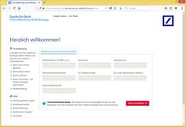 Wwwdeutsche Bank Online Banking And Brokerage