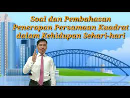 Contoh soal spltv dalam kehidupan sehari hari. Soal Dan Pembahasan Penerapan Persamaan Kuadrat Dalam Kehidupan Sehari Hari Sakiben Sinaga Youtube