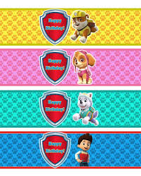 Paw Patrol Water Bottle Labels Paw Patrol Wrap Labels Paw Patrol Birthday Party Decorations Party Supplies Drink Labels Paw Patrol Party Paw Patrol Birthday Paw Patrol Party Paw Patrol Birthday Party