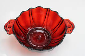 American brilliant period clear cut glass 8 round serving bowl. Vintage Glassware Pressed Pattern Glass Crystal