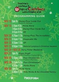 Freeform's Countdown To 25 Days Of Christmas Schedule Has Been Released |  Chip And Company