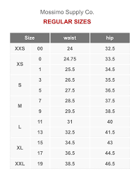 32 always up to date mossimo pants size chart