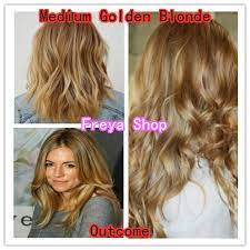 Garnier olia shade 8.31, medium golden blonde, adds brilliant golden tones to your hair with a touch of cool reflects to prevent your result from looking too yellow. Medium Golden Blonde Hair Color With Oxidant 7 3 Bob Keratin Permanent Hair Color Shopee Philippines