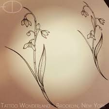 Snowdrop Tattoo Flower Tattoo Shoulder Birth Flower Tattoos Snow Drops Flowers
