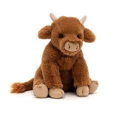 Jellycat Callie Cow Medium Maison White Soft Toy Animals Jellycat Cow Toys
