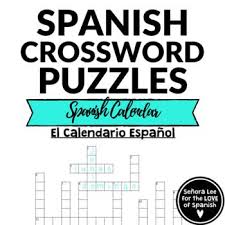 Spanish Calendar Crossword Puzzle Practice Spanish Days Of The Week Months Of The Year With This Fun A Dictionary Skills Crossword Puzzles Spanish Students