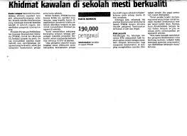 Bahagian keselamatan dan kualiti makanan, kementerian kesihatan. Keratan Akhbar Isu Kawalan Keselamatan Di Sekolah Sekolah Pikm My