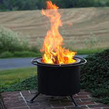 Double Flame 15 Inch Smokeless Wood Burning Fire Pit Bbqguys Wood Burning Fire Pit Fire Pit Grill Portable Fire Pits