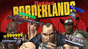 Borderlands Modded Inventory And Character Xbox 360 Guns Shields Ect With Downloads Youtube