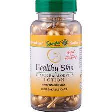 Similar to vitamin c, vitamin e is a popular antioxidant supplement, sold by itself, in multivitamins, and other products. Sanar Naturals Healthy Skin Vitamin E Aloe Vera Lotion Capsules 60ct Target
