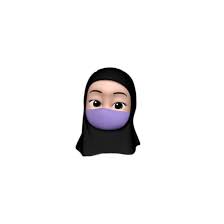 Gambar kartun muslimah tanpa wajah khazanah islam sumber : Memoji Hijab With Masker Ilustrasi Karakter Gambar Kecil Kartun Hijab