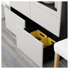 Besta Vitrine Schwarzbraun Lappviken Klarglas H Grau Ikea Osterreich Schubladenschienen Vitrine Und Aufbewahrung