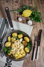 Gebratene Scholle Im Essigsud Mit Krautern Kartoffeln Einfache Gerichte Scholle Rezept Scholle