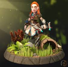 After narrowly evading an assassination. Basel Alnashashibi Aloy Horizon Zero Dawn Fan Art