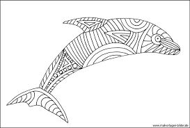 Delfin Zen Art Vorlage Zum Ausdrucken