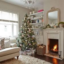 70 Stylish Christmas Decor Ideas In Grey Color And French Chic Christmas Living Rooms Christmas Room Cream Living Rooms