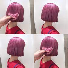 tanaka moekoさんはinstagramを利用しています pink bob ピンクかわいいよね わたしもピンク みんなピンクしよ 艶カラー ピンクボブ green hair pink hair hair styles