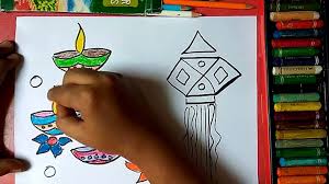 How To Draw Colourful Diya And Lantern For Diwali Wishes Step By Step Very Easily For Kids Video Dailymotion While diwali is popularly known as the festival of lights, the most significant spiritual meaning is the. how to draw colourful diya and lantern for diwali wishes step by step very easily for kids