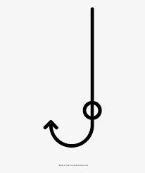 To search on pikpng now. Fishing Hook Coloring Page Line Art Free Transparent Png Download Pngkey