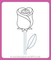 Have fun learning with drawing lessons for young and old. How To Draw A Rose Easy Step By Step For Beginners And Kids Easy Drawings Rose Step By Step Flower Drawing Tutorials