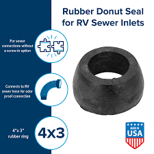 Camco 39312 4" x 3" Rubber Donut Sewer Hose Seal