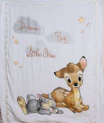 Bambi Blanket Disney Blanket 44 X 36 W Border Baby Boy Blanket Baby Girl Blanket Baby Shower Gift Bambi Baby Baby Boy Blankets Baby Girl Blankets