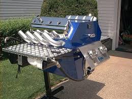 Bbq Made From Car Engine Custom Bbq Grills Barbeque Grill Custom Grill