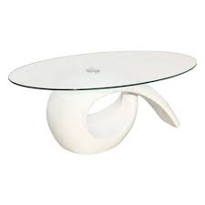 2022 living room high gloss white mdf coffee table with drawer oval luxury marble tap pu cover coffee table with drawer. Vidaxl Coffee Table With Oval Glass Top High Gloss White Vidaxl Com