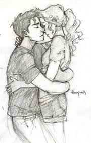 Percy Jackson Headcannons Nutella Sketches Cute Couple Drawings Percy Jackson