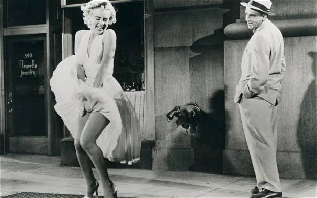 Marilyn Monroe and Frank Sinatra in The Seven Year Itch. Photo Credit REX  FEATURES - University of Fashion Blog