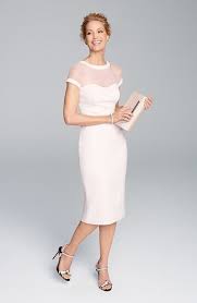Maggy London Illusion Yoke Crepe Sheath Dress Regular Petite Nordstrom Maggy London Dresses Sleek Dress Mother Of The Bride Dresses