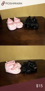 Two Pair Of Infant Girls Dress Shoes Girls Dress Shoes Pink Dress Shoes Baby Dress Shoes