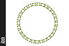 Download Circle Ornamental Frames Set Bundle Graphic By Arsa Adjie Creative Fabrica Monogram Frame Frame Set Templates Printable Free PSD Mockup Templates