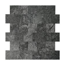 Using stone as backsplash for kitchen inspiration is a premium look that adds value to your kitchen. Art3d 12 X12 Peel And Stick Backsplash Tile For Kitchen Faux Stone Backsplash Tiles Black 5 Tiles