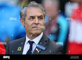 Austria manager Marcel Koller during the 2018 FIFA World Cup Qualifying,  Group D match at the Aviva Stadium, Dublin Stock Photo