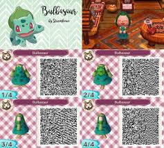 Animal Crossing New Leaf Qr Code Cute Bulbasaur Bisasam Dress Outfit Green Plant Pokemon Crossover Acnl Animal Crossing Qr Animal Crossing Animal Crossing 3ds