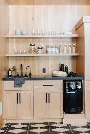 Check spelling or type a new query. Light Oak Pantry Cabinets With Honed Black Marble Transitional Kitchen