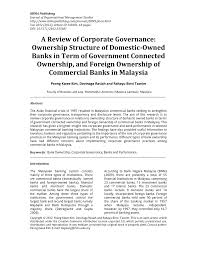 Nov 12, 2020 · sendirian berhad (sdn bhd) foreign investors can set up a company, also known as a sendirian berhad (sdn bhd), with 100% foreign ownership. Pdf A Review Of Corporate Governance Ownership Structure Of Domestic Owned Banks In Term Of Government Connected Ownership And Foreign Ownership Of Commercial Banks In Malaysia