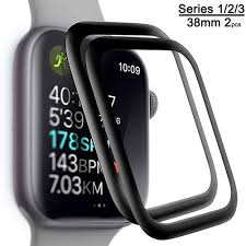 Apple Watch Tempered Glass Screen Protector For Watch 38mm Series 1 2 3 2pack 3d Temp In 2020 Tempered Glass Screen Protector Smart Watch Apple Glass Screen Protector