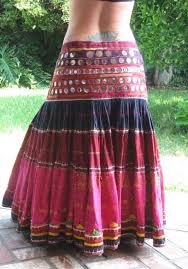 Tribal Belly Dance Ats Heavy Mirrored Banjara Skirt By Wickedharem Patron De Falda Moda Ropa