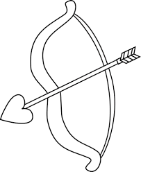 Black And White Bow Clipart Black And White Valentine S Day Bow And Arrow Clip Art Black And White Valentine S Day Bow And Arrow Image Valentine Clipart Valentines Day Valentines