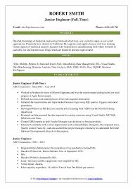 Impressing recruiters with your cv is the first big step to getting your foot in the door with a company, so before you begin your job search, writing your cv should be a priority. Junior Engineer Resume Samples Qwikresume