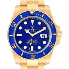 Rolex submariner blue dial steel yellow gold mens watch 16613 box papers. Rolex Submariner Yellow Gold Blue Dial Ceramic Bezel Mens Watch 116618 Swisswatchexpo