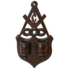 Our lodge has a rich history of supporting our local community over the course of 90 years. Masonic Lodge Emblem Hanging Match Holder W Striker Ca 1880 1900 Sweetpea Cottage Ruby Lane