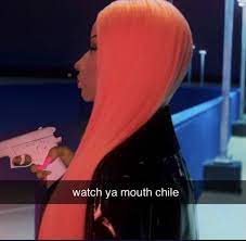 Now in 2019, it's a meme. Pin By Rawand On Memes Nicki Minaj Pictures Reaction Face Pretty Mixed Girls