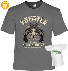 Papa Schutzen Spruche Tshirt Vater Sprotschutzenshirt Geburtstag Tochter Und Bin Sportschutze Tshirt Set Vater Geschenk Vater Coole Shirts Leiberl
